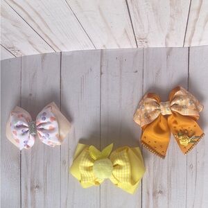 Set of Three Decorative Hair Bows